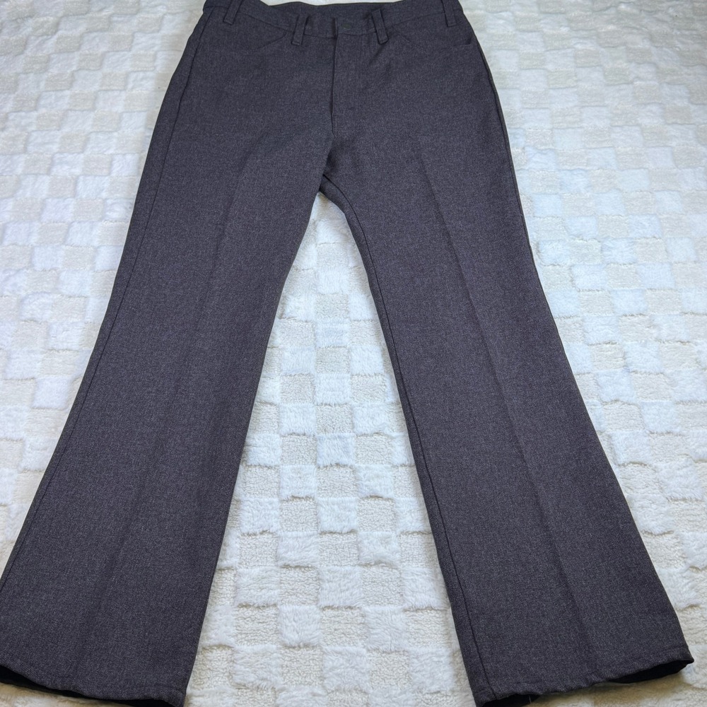 Vintage Levis Sta-Prest Action Slacks Brown Bootcut Pants Made in USA 34x32